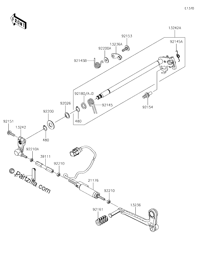 Diagrama de GEAR CHANGE MECHANISM