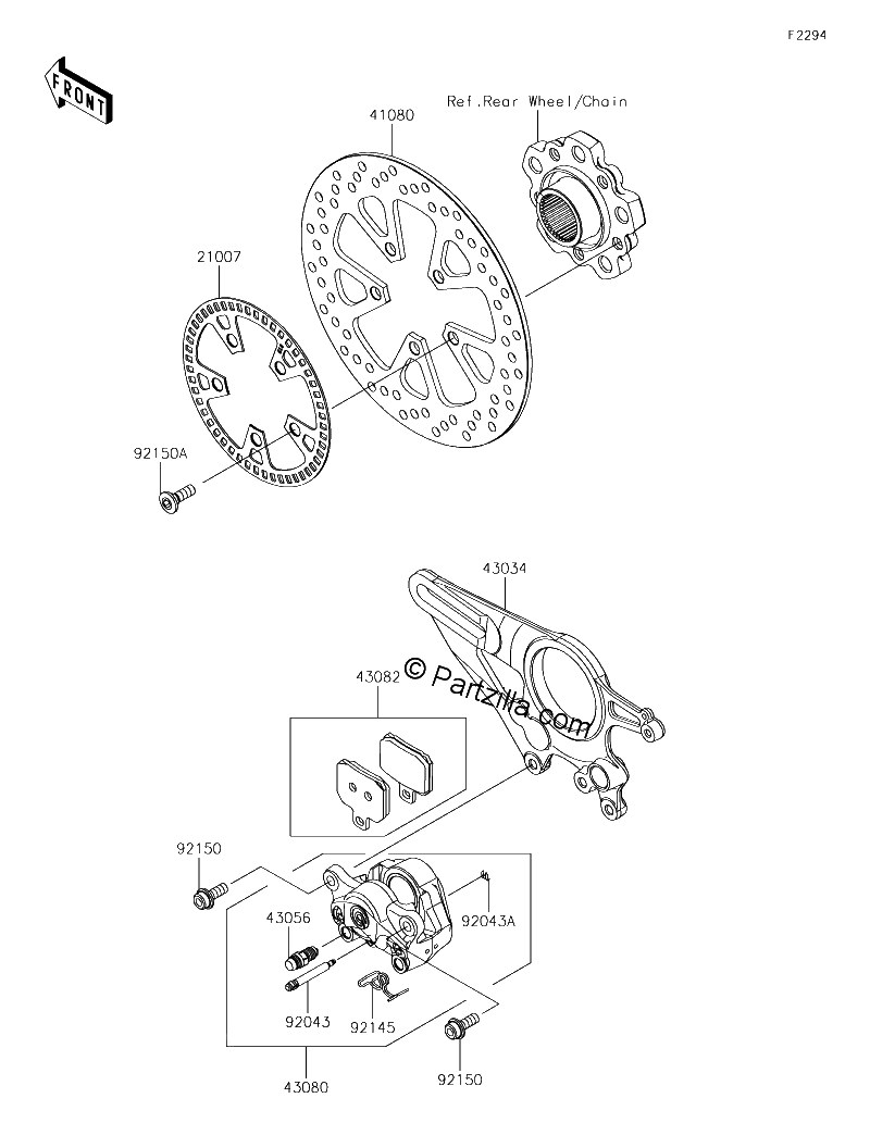 Diagrama de REAR BRAKE
