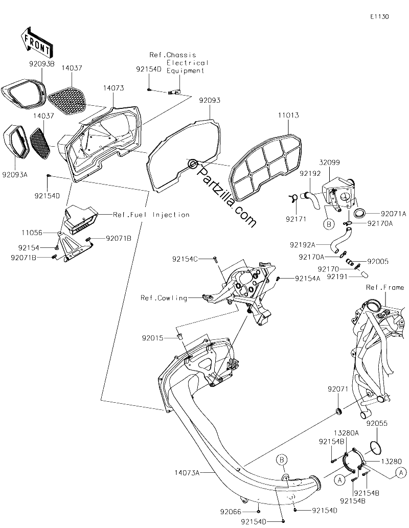 Diagrama de AIR CLEANER