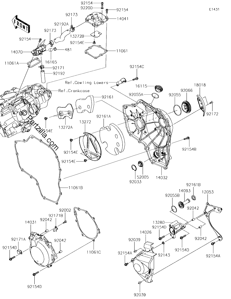 Diagrama de ENGINE COVER S