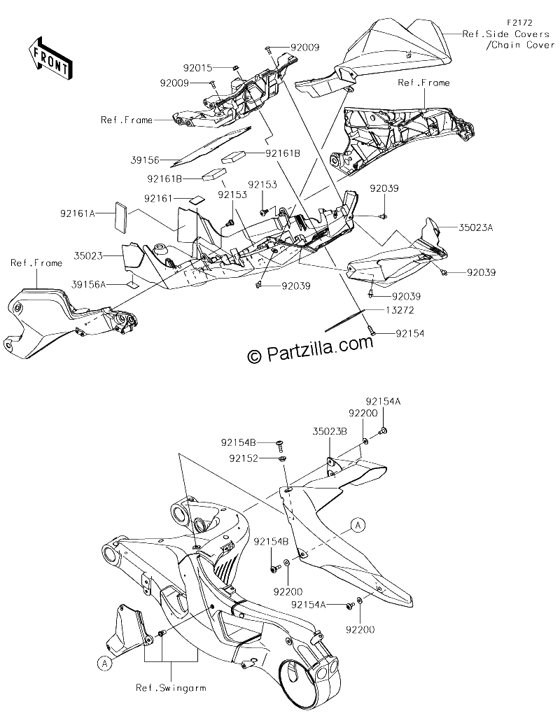 Diagrama de REAR FENDER S