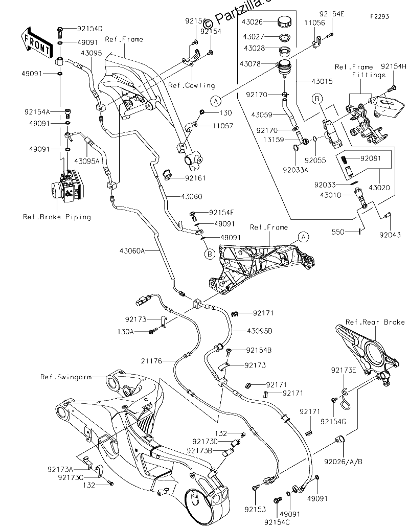 Diagrama de REAR MASTER CYLINDER