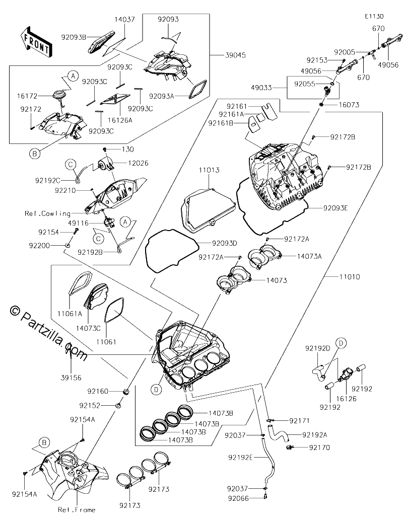 Diagrama de AIR CLEANER