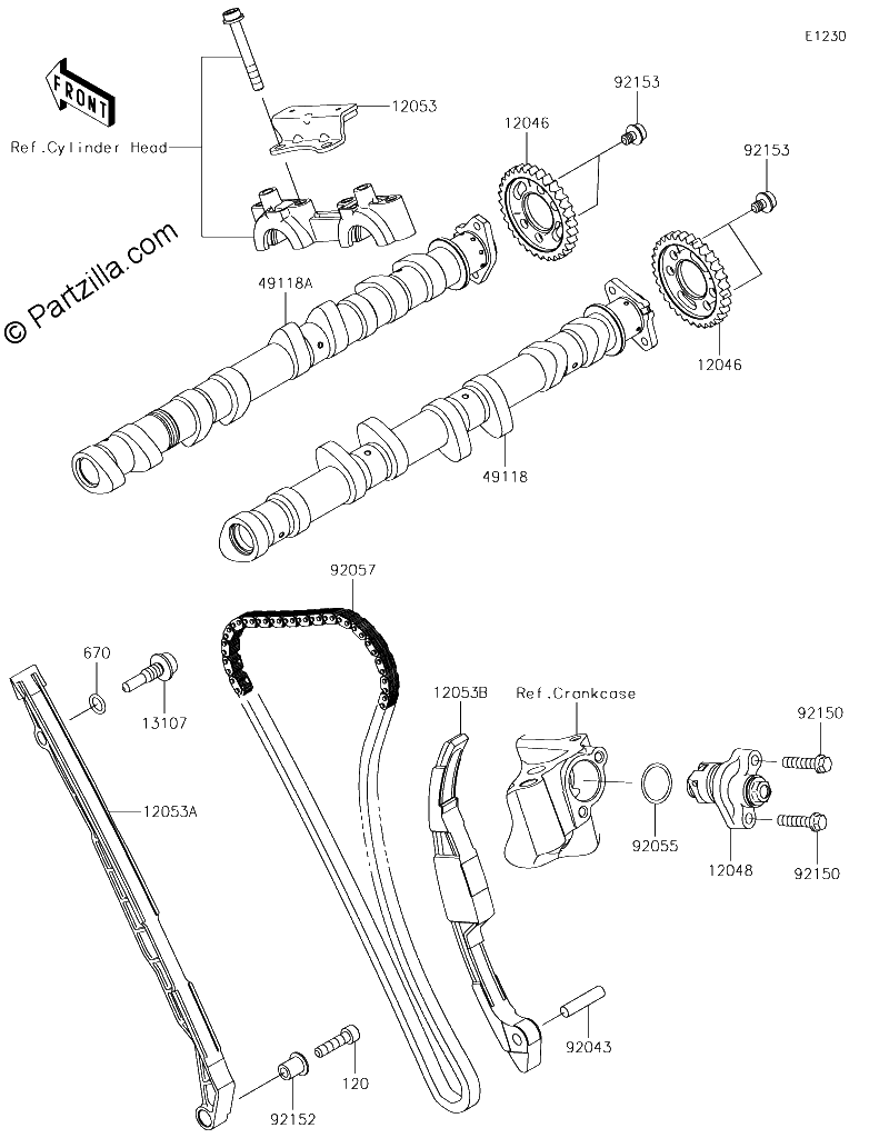 Diagrama de CAMSHAFT S TENSIONER