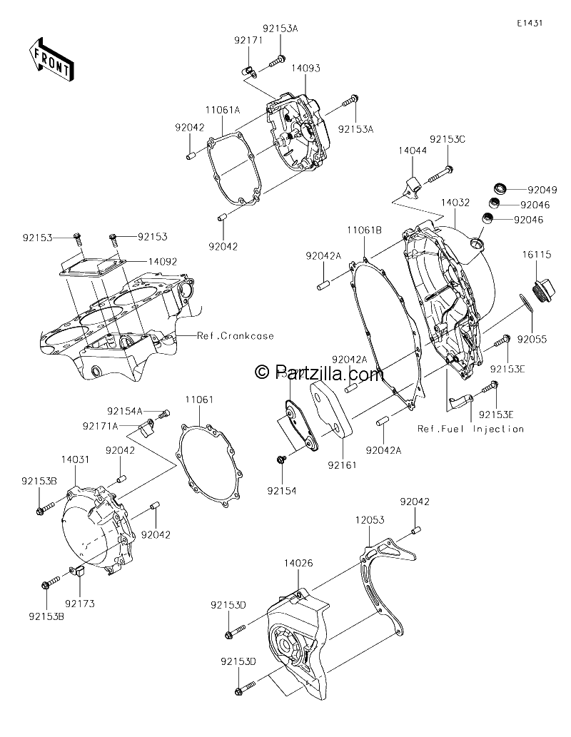 Diagrama de ENGINE COVER S