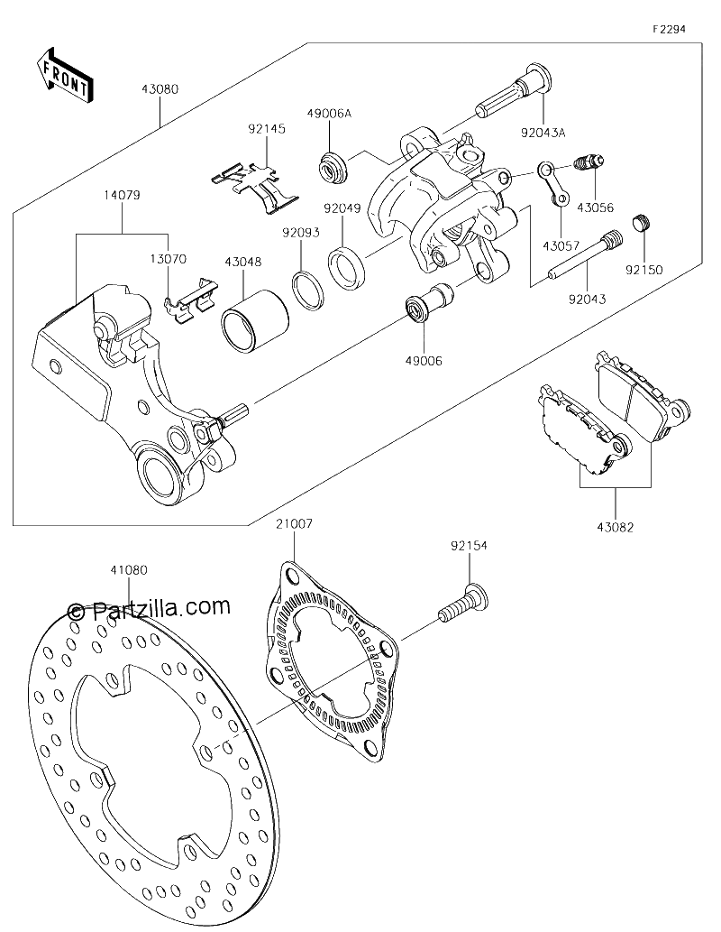 Diagrama de REAR BRAKE