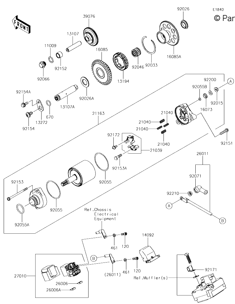 Diagrama de STARTER MOTOR