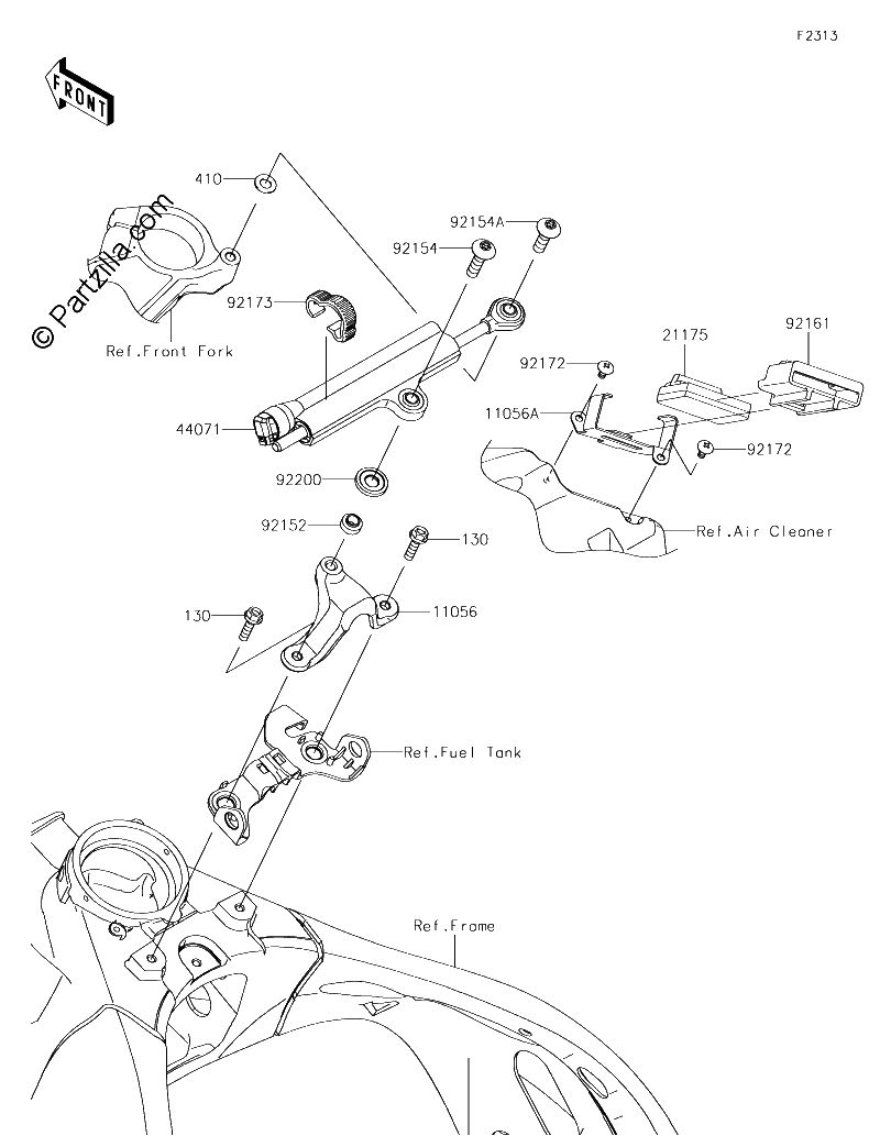 Diagrama de STEERING DAMPER
