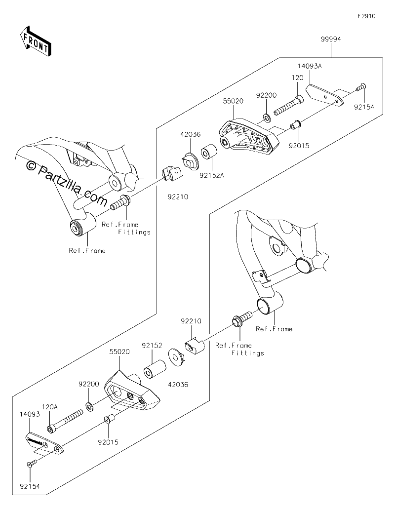 Diagrama de ACCESSORY FRAME SLIDER