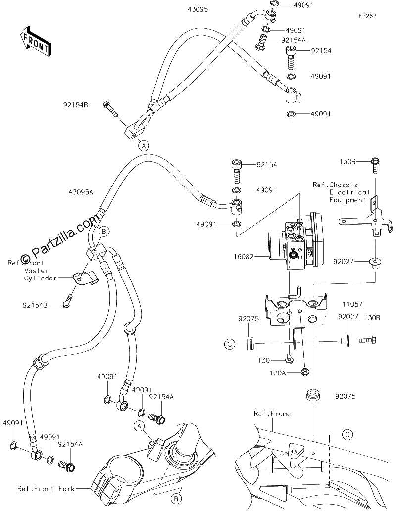 Diagrama de BRAKE PIPING