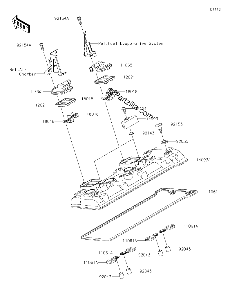 Diagrama de CYLINDER HEAD COVER