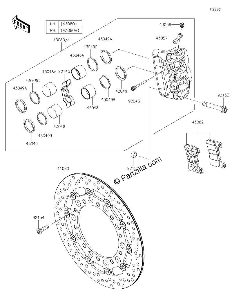 Diagrama de FRONT BRAKE