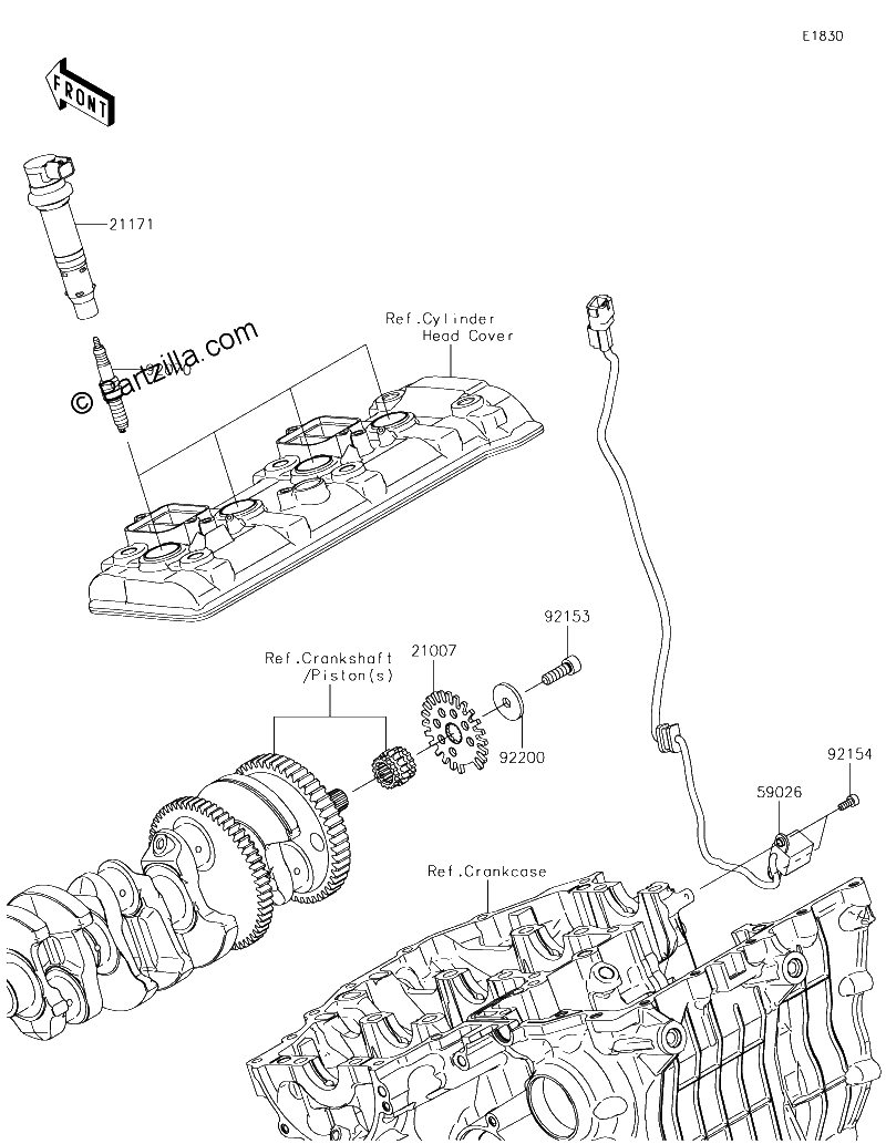 Diagrama de IGNITION SYSTEM