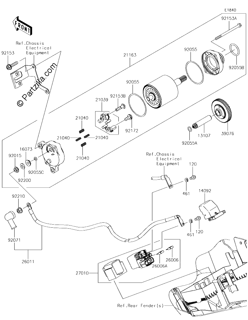 Diagrama de STARTER MOTOR