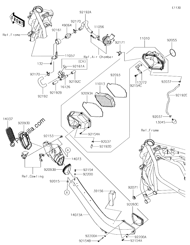 Diagrama de AIR CLEANER