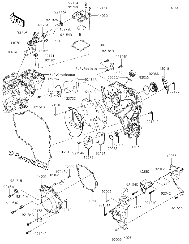 Diagrama de ENGINE COVER S