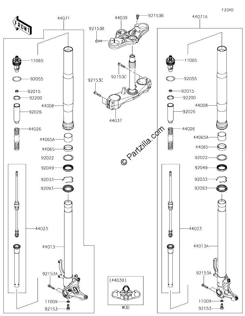 Diagrama de FRONT FORK