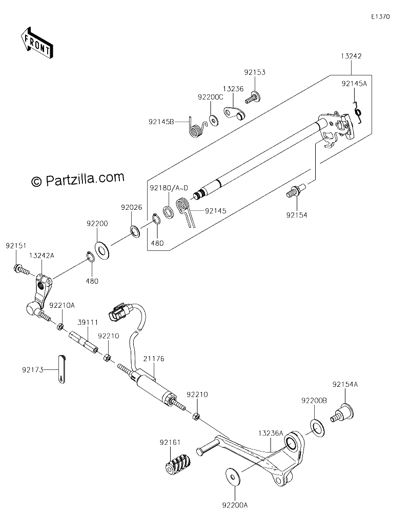 Diagrama de GEAR CHANGE MECHANISM