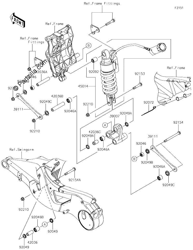Diagrama de SUSPENSION SHOCK ABSORBER
