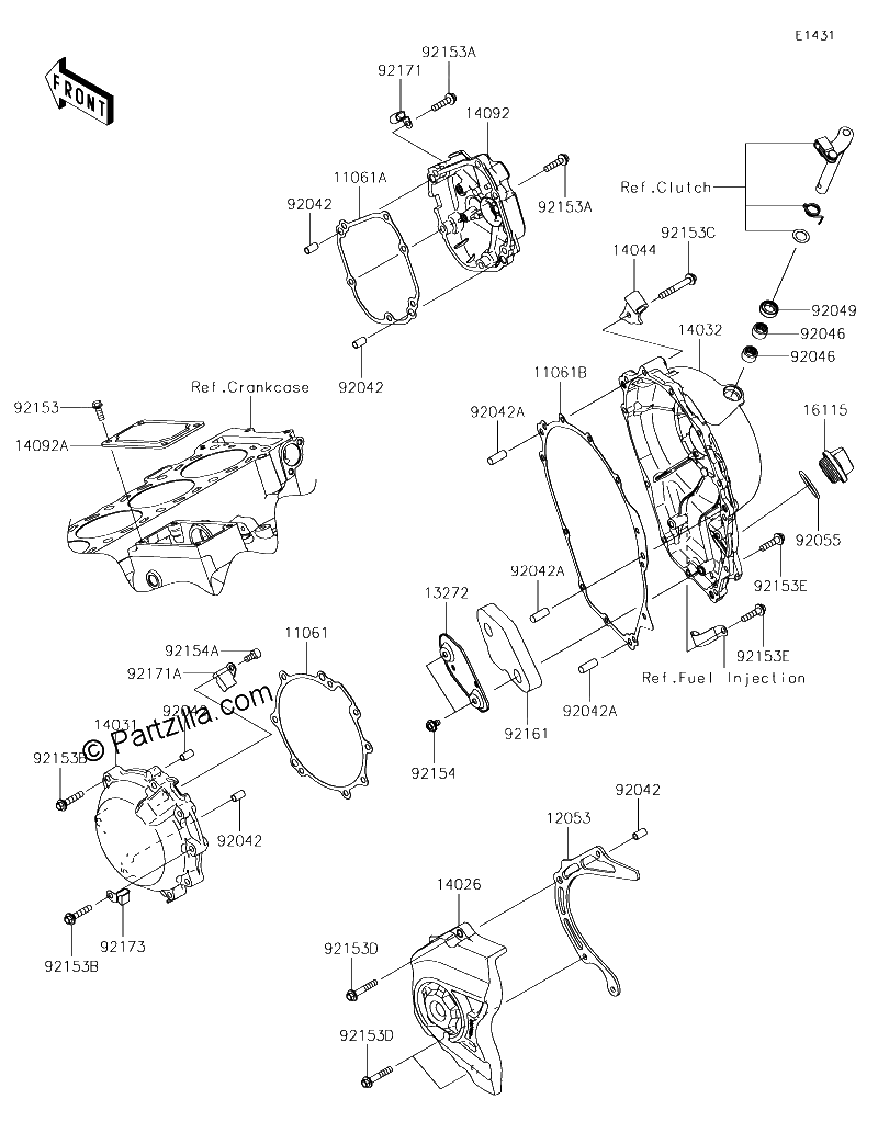 Diagrama de ENGINE COVER S