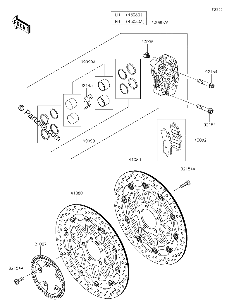 Diagrama de FRONT BRAKE