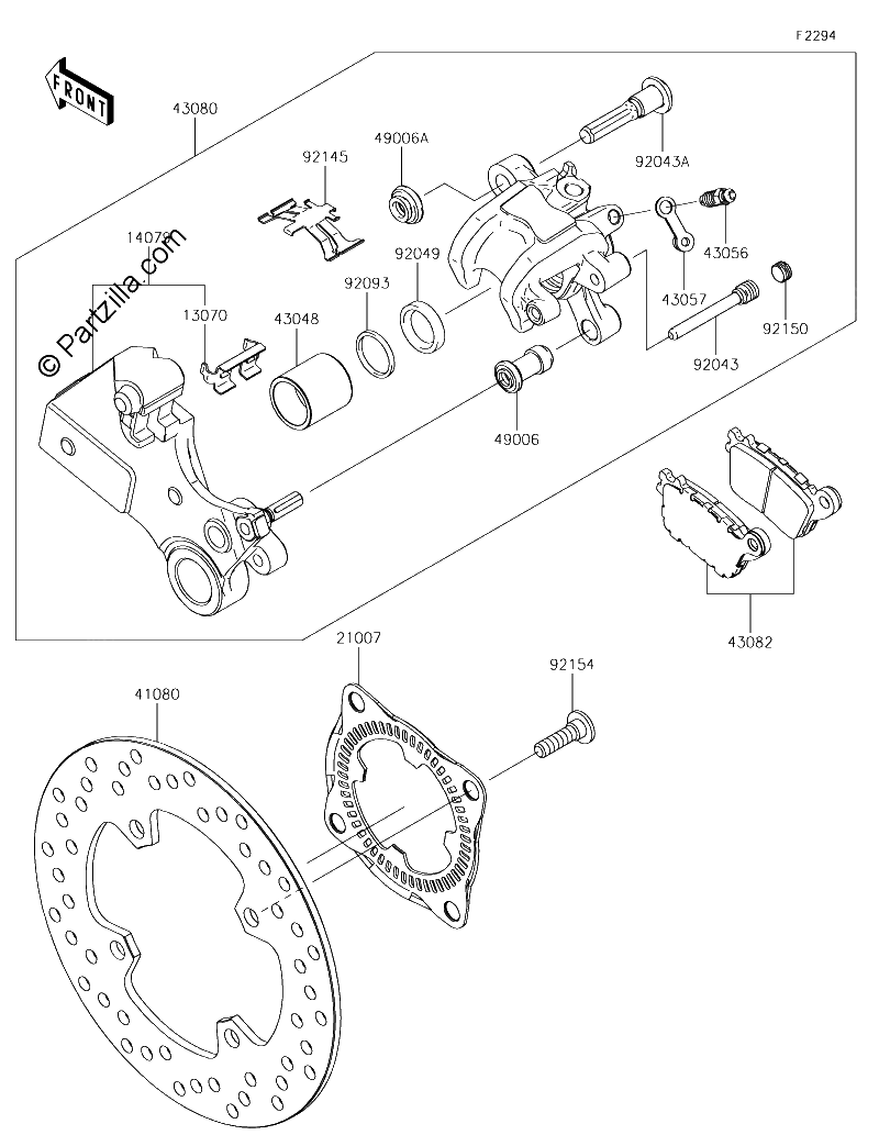 Diagrama de REAR BRAKE