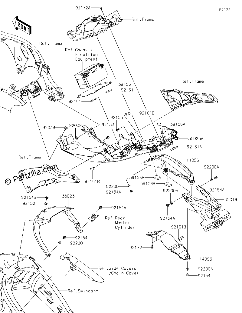 Diagrama de REAR FENDER S