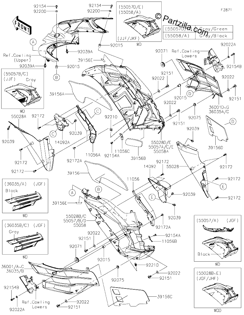 Diagrama de COWLING CENTER