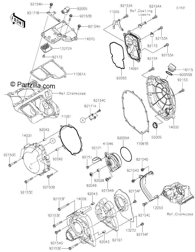 Diagrama de ENGINE COVER S