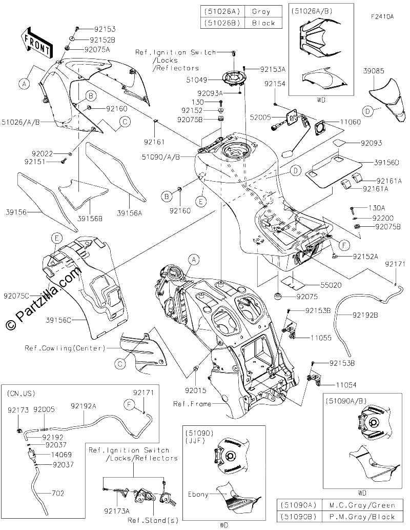 Diagrama de FUEL TANK JJF JKF