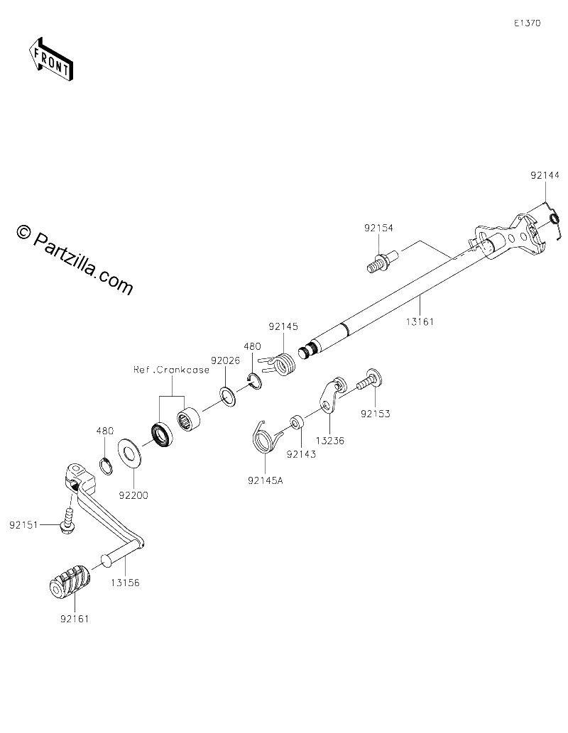 Diagrama de GEAR CHANGE MECHANISM