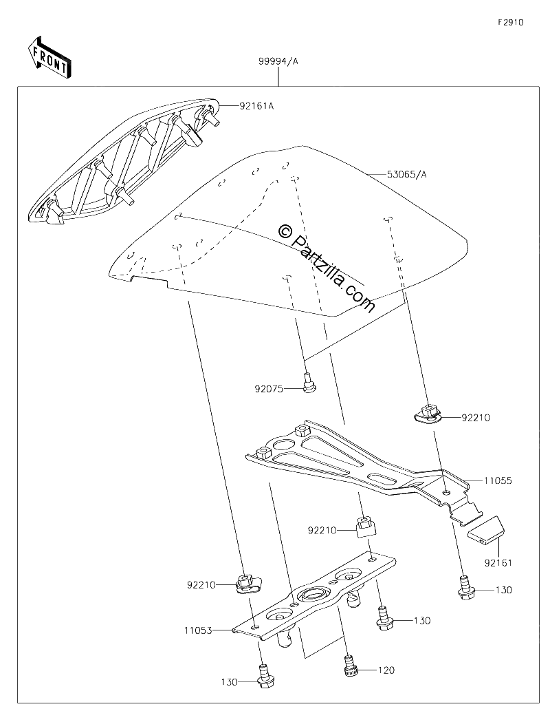 Diagrama de ACCESSORY SINGLE SEAT COVER