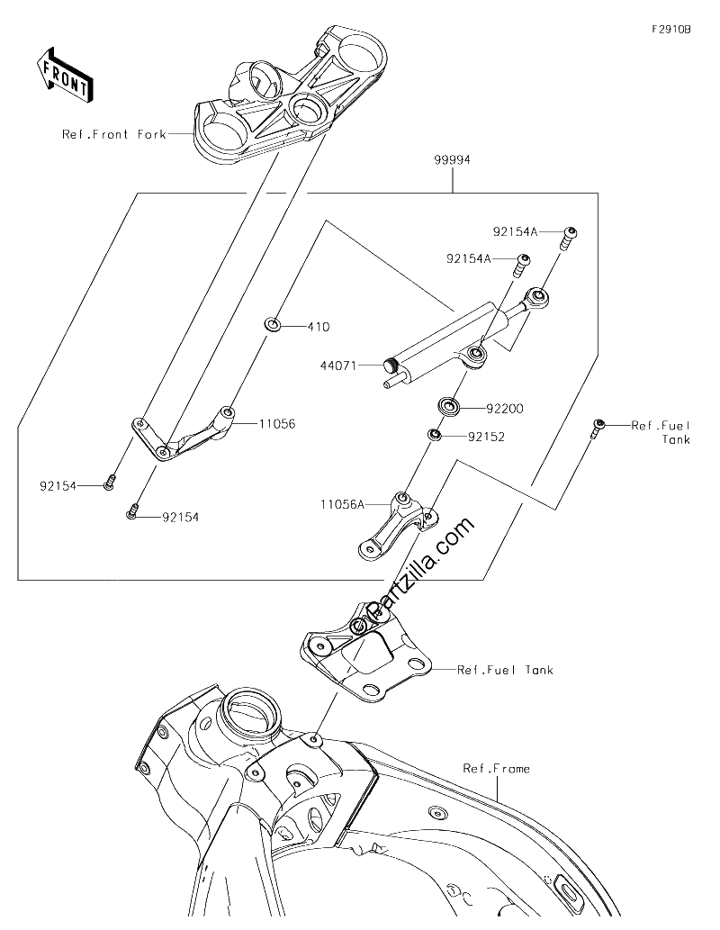 Diagrama de ACCESSORY STEERING DAMPER