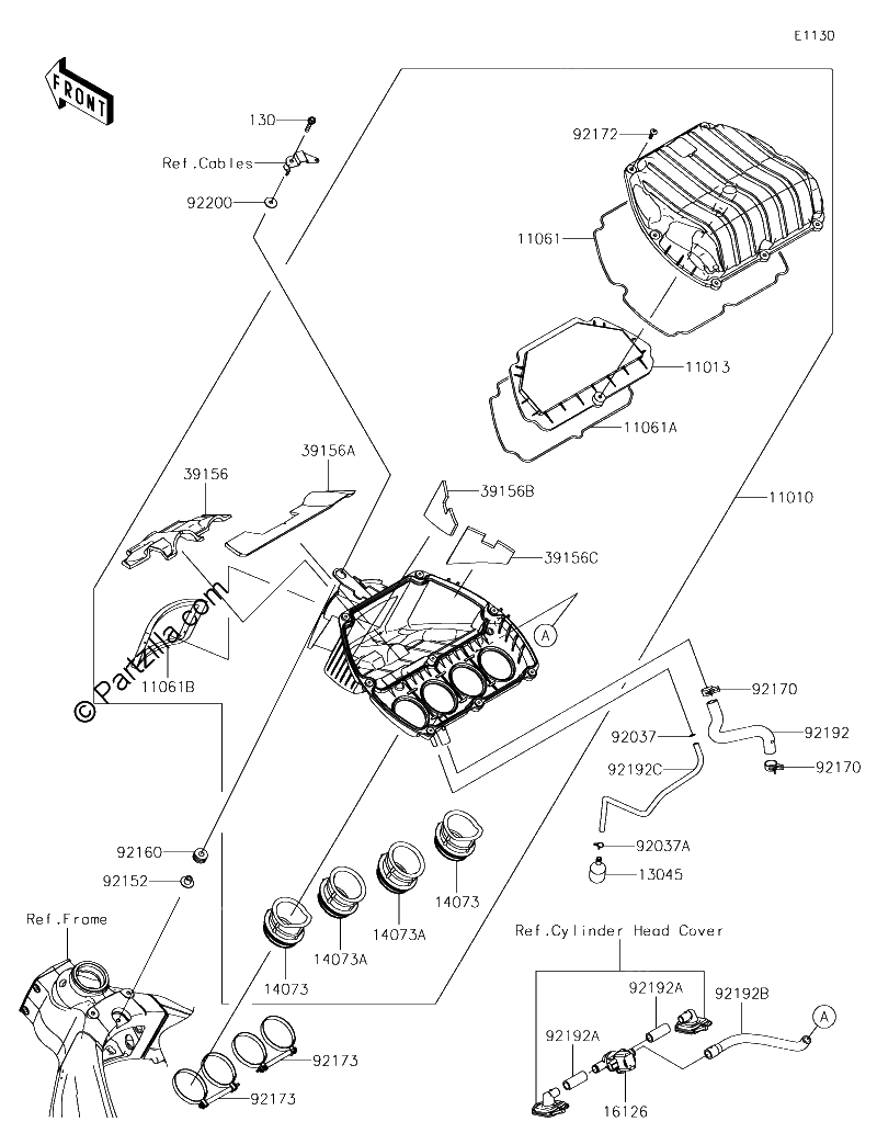 Diagrama de AIR CLEANER