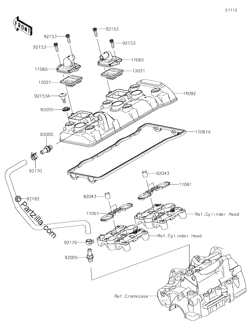 Diagrama de CYLINDER HEAD COVER