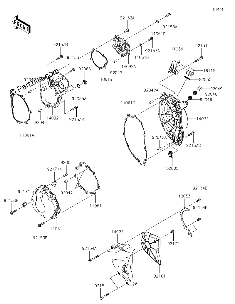 Diagrama de ENGINE COVER S