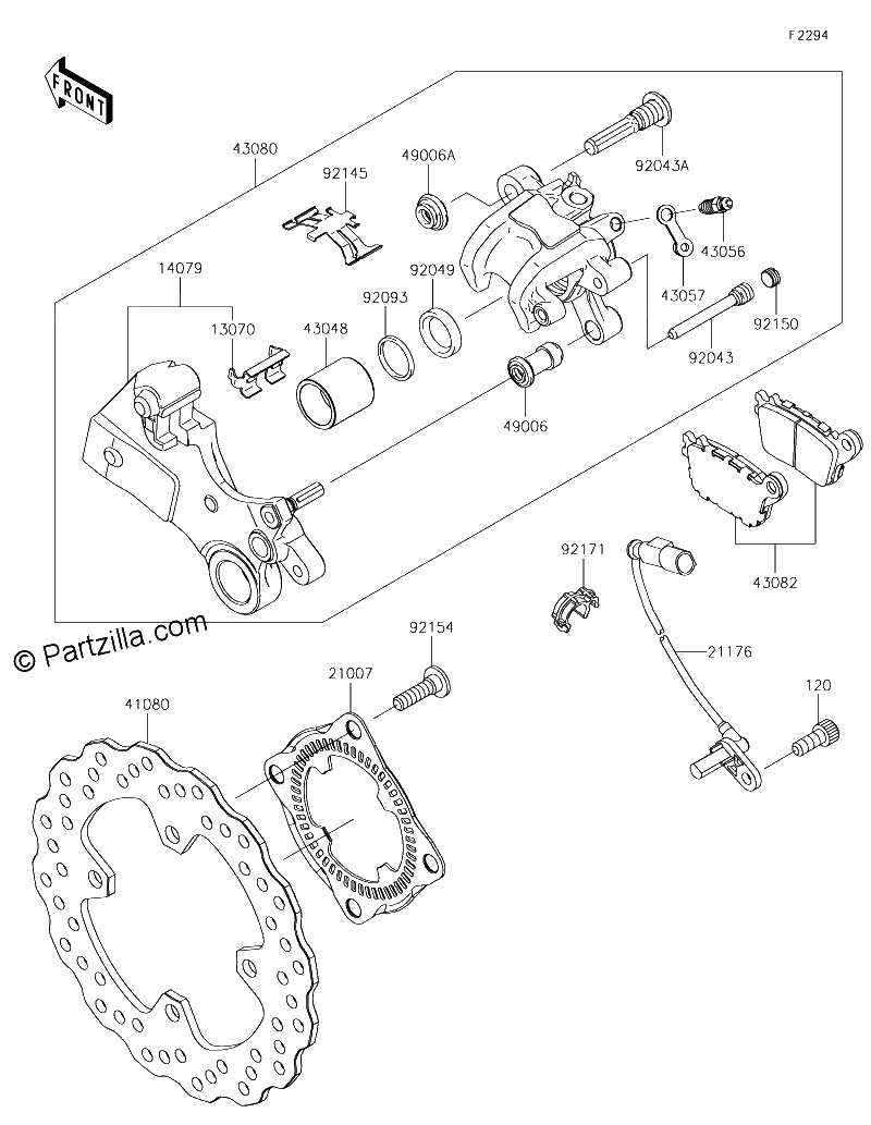 Diagrama de REAR BRAKE