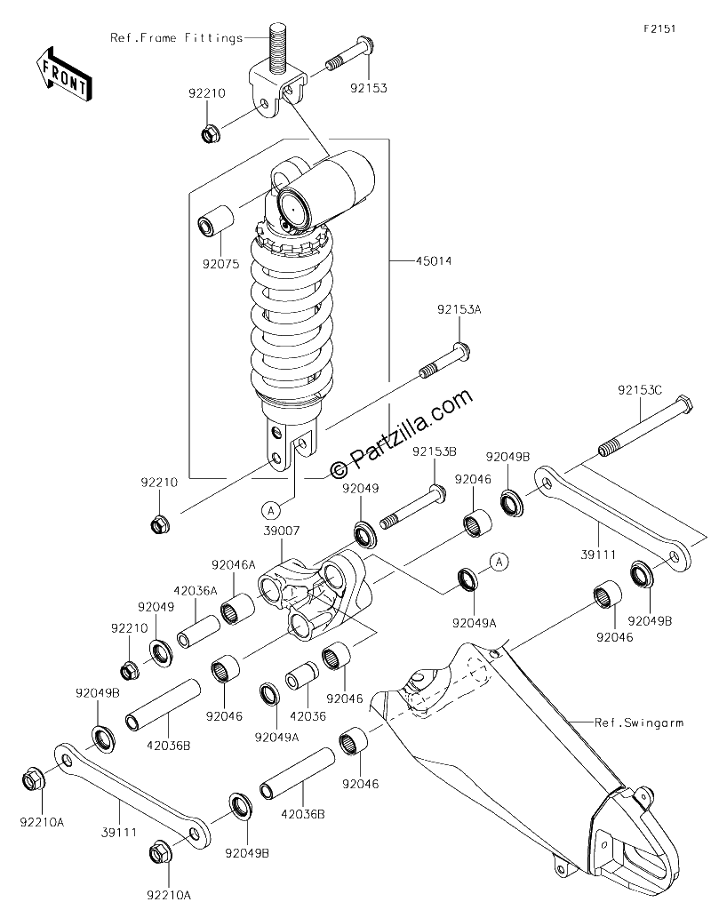 Diagrama de SUSPENSION SHOCK ABSORBER
