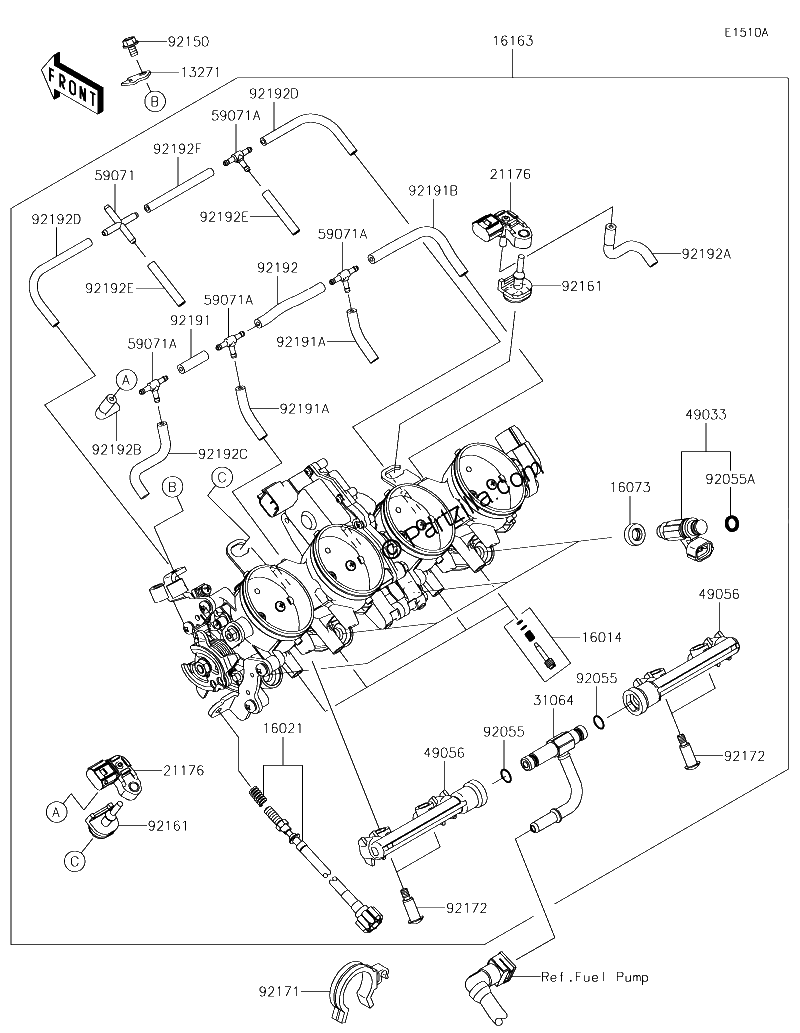Diagrama de THROTTLE CA