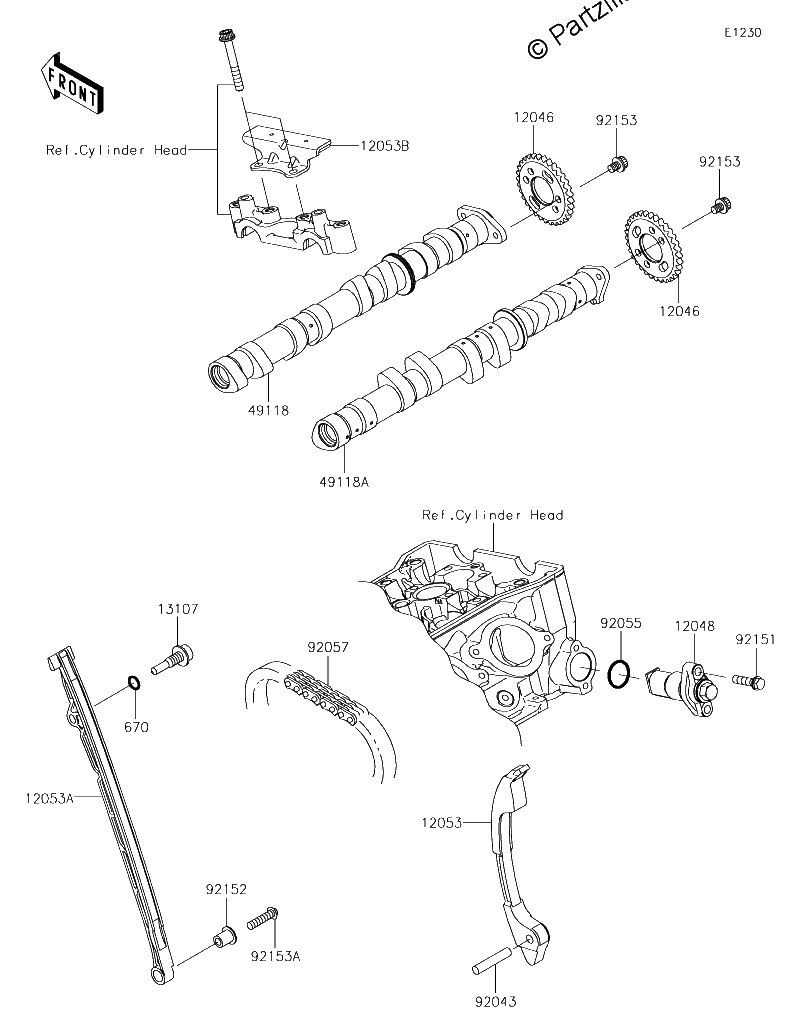 Diagrama de CAMSHAFT S TENSIONER