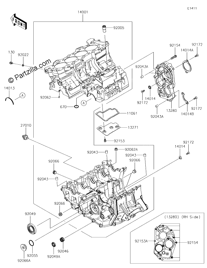 Diagrama de CRANKCASE
