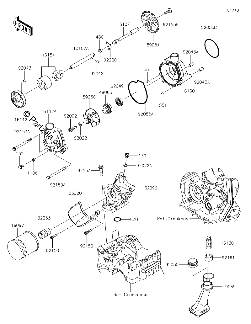 Diagrama de OIL PUMP OIL FILTER