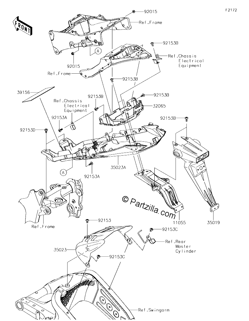 Diagrama de REAR FENDER S
