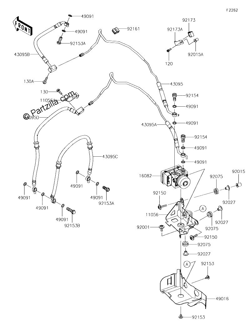 Diagrama de BRAKE PIPING