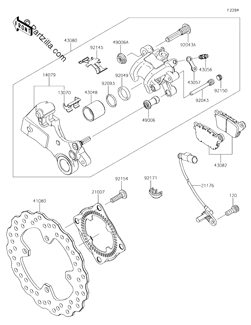 Diagrama de REAR BRAKE