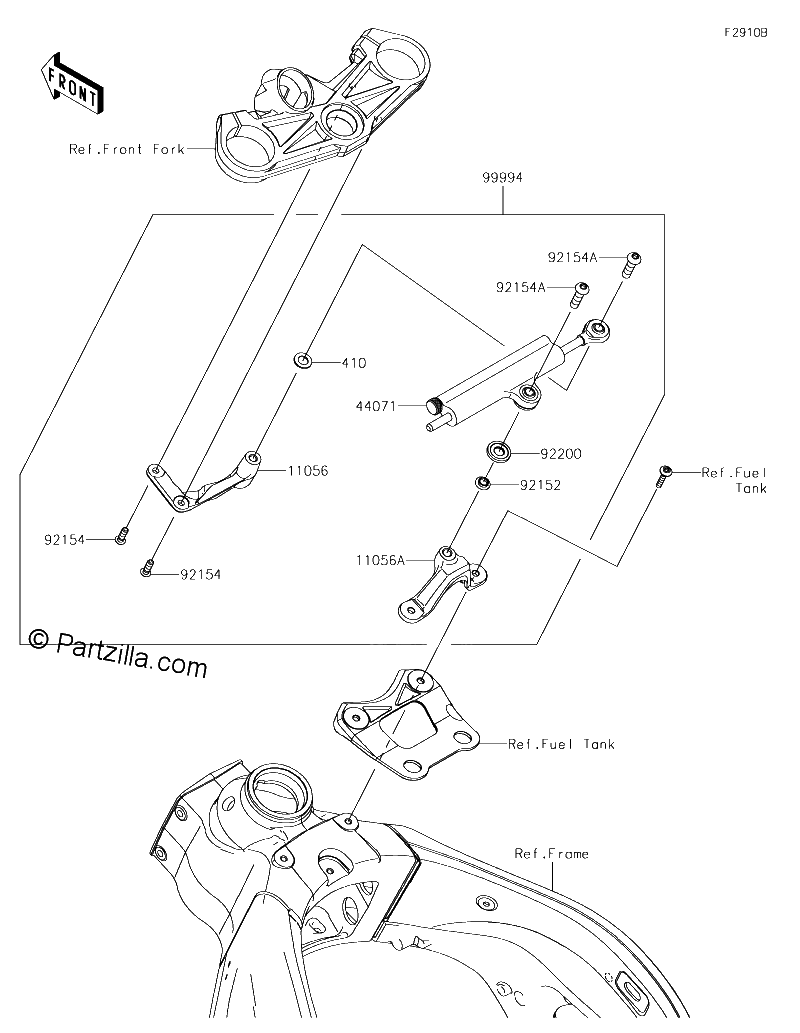 Diagrama de ACCESSORY STEERING DAMPER