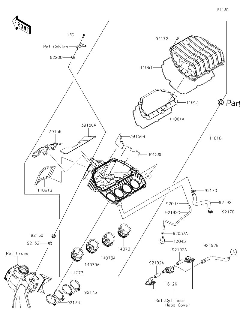 Diagrama de AIR CLEANER