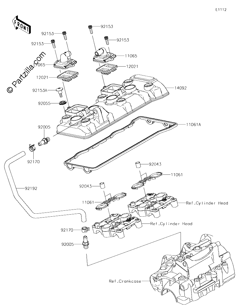 Diagrama de CYLINDER HEAD COVER