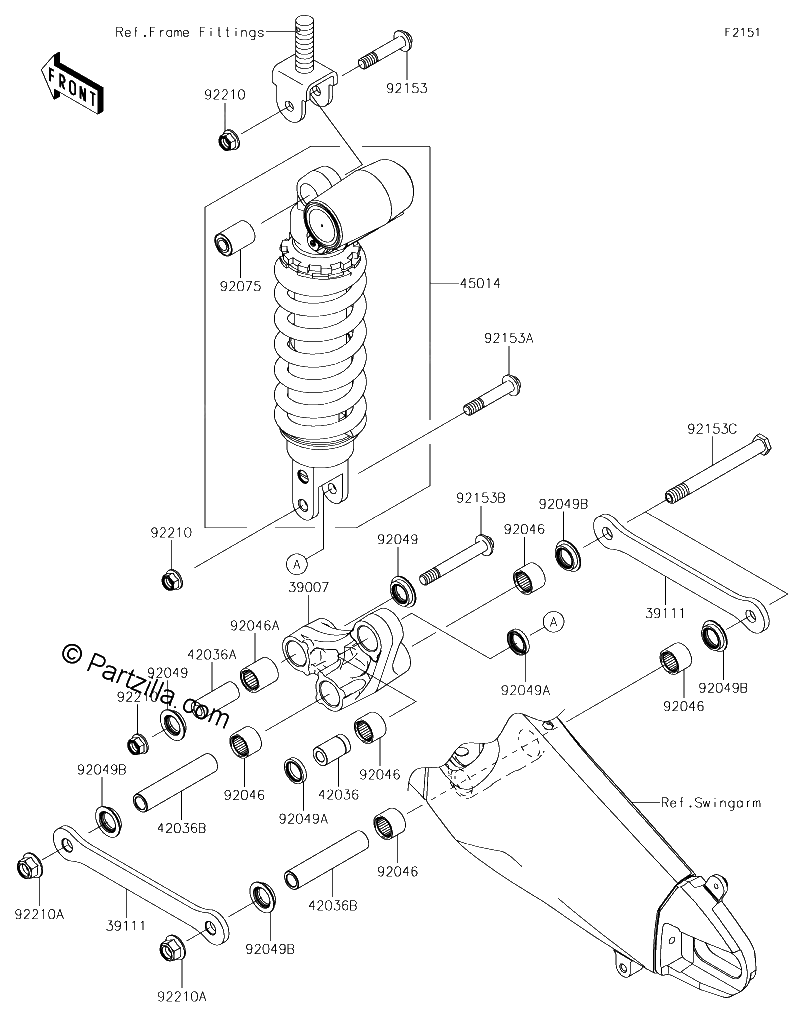 Diagrama de SUSPENSION SHOCK ABSORBER