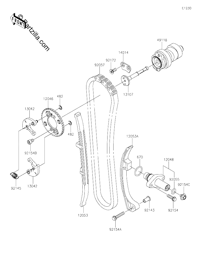Diagrama de CAMSHAFT S TENSIONER